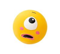 Sonew Jouet Amusant en Latex pour Chien Qui Couine, Son Doux et Interactif avec Visage Amusant, pour Chiots, Jaune (Yellow)