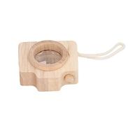 Sonew Jouet d'objectif à Prisme Unique pour Enfants, Effet œil d'abeille 'Appareil Photo, Jouet 'Objectif éducatif Portable et Amusant pour Un Jeu Imaginatif (Couleur du Bois)
