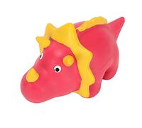 Sonew Jouet pour Chien Dinosaure Grinçant en Latex, Conception d'animal de Dessin animé Mignon, Résistant aux Morsures, Soulagement Anxieux, Jeu Interactif, Jouet de Meulage de