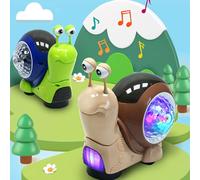 Sonew Jouet Rampant Interactif avec Lumières Musicales - Divertissement électrique sur Le Ventre pour Bébés et Tout-Petits (Brown)