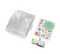 Sonew Kit de Boîtier de l'appareil Photo instantané avec Shell durté Protecteur et Bandoulière Réglable pour Mini 12 - Matériau PC Durable avec Stockage Photo et Personnalisable (Green)