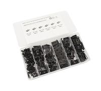 Sonew Kit de Clips d'écrous en U, Fixation Stable, Haute Résistance, 6 Tailles, pour Voiture, Avion, Camion, 225 Pièces (120 pièces)