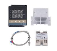 Sonew Kit de Contrôleur de Température PID REX C100 élevé pour Usage Agricole et Industriel, 0-400 ℃, 100 V-240 V 25 A. (25A)