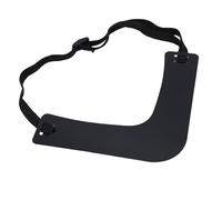 Sonew Kit de Modèles de Mise en Forme de Barbe, Guide de décolleté 3 Pièces avec Bande élastique Réglable pour Hommes, Conception Pliable pour un Toilettage Précis (BLACK)