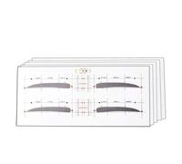 Sonew Kit de Pochoirs à Sourcils, Modèle de Sourcils Auto-adhésif Réglable et Réutilisable avec 12 Styles Différents, pour Façonner N'importe Quelle Forme de Visage (Comme montré)