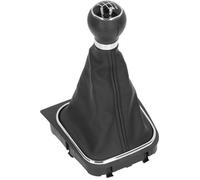 Sonew Kit de soufflet de levier de vitesse Pommeau de levier de vitesse manuel à 6 vitesses, Kit de auto vitesse Couvercle noir