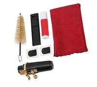 Sonew Kit d'embouchure de Saxophone Soprano, Ensemble Complet avec Brosse, Ligature, Graisse de Liège pour l'entretien des Performances