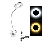 Sonew LED Lampe à Pince Portable, Rechargeable USB Lampe de Table pour Tatouage Sourcils Microblading Lampe Esthetique Protection des Yeux pour Lecture Maquillage Nail Art
