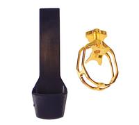 Sonew Ligature d'embouchure de Saxophone et Pièces de Rechange de Protection pour Saxophone Alto avec Clamp/Holder Métallique