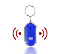 Sonew Localisateur de clés, Dispositif antiperte à Commande vocale, localisateur de clés avec sifflet, localisateur de Porte-clés pour Animaux domestiques, clés, Bagages (Bleu)
