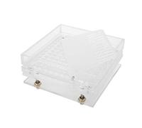 Sonew Lot de 100 capsules vides avec 100 trous et plaques de restes de poudre - Outil de remplissage de capsules semi-automatique - 8 types (4#)