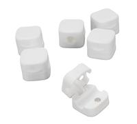 Sonew Lot de 6 Serre-Câbles Magnétiques avec Tampons Adhésifs - Cordon de 7,5 Mm pour Bureau, Voiture, Table de Nuit - Support de Fil Magnétique Puissant pour Cordons d'alimentation USB - Ensemble