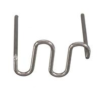 Sonew Machine à Souder le Plastique, Fil de Soudage, Kit de Réparation de Pare-chocs de Voiture, 100 Pièces, Agrafes Ondulées Prédécoupées, Solide, Durable, Antirouille, Fixation (Forme S 0,8 mm)