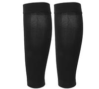 Sonew Manchon de Compression Noir pour Mollet, Chaussettes élastiques Douces S à XXL pour la Course, le Baseball et la Randonnée, Manches de Voyage pour Homme et Femme pour Modeler les Jambes et(XXL)