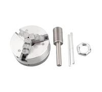 Sonew Mandrin de Tour, Mandrin à Centrage Automatique Manuel à 3 Mâchoires et 4 Mâchoires avec Externes Internes pour Meulage, Fraisage, Tournage (3 mors-8mm)