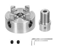 Sonew Mandrin de Tour, Mandrin à Centrage Automatique Manuel à 3 Mâchoires et 4 Mâchoires avec Externes Internes pour Meulage, Fraisage, Tournage (4-5mm)