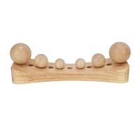 Sonew Masseur Musculaire Psoas, Outil de Massage du Corps avec 6 Têtes de Massage, Dispositif D'étirement Musculaire du Masseur en Bois à Point de Déclenchement pour Occipital, Cordus, Dos