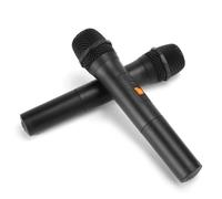 Sonew Microphone sans fil portable V16U Universal Wireless Microphone 2 en 1 VHF Universal USB Receive Handheld Mic Noir(Un pour