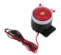 Sonew Mini alarme sirène rouge DC 12V klaxon Home Security System volume de l'alarme 105-123dB