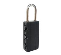 Sonew Mini Cadenas à Combinaison à 3 Chiffres, Verrouillage par Mot de Passe, Verrouillage sécurisé des Bagages pour Valise, Sac de Voyage, Journal étudiant, ABS, Acier Inoxydable, (BLACK)