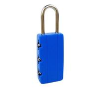 Sonew Mini Cadenas à Combinaison à 3 Chiffres, Verrouillage par Mot de Passe, Verrouillage sécurisé des Bagages pour Valise, Sac de Voyage, Journal étudiant, ABS, Acier Inoxydable, (BLUE)