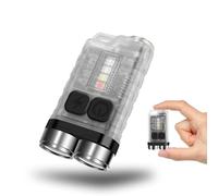 Sonew Mini Lampe De Poche pour Porte-Clés, Super Lumineuse 900lm, Distance D'illumination 100m, Lampe Magnétique Portable, étanche Et Rechargeable par USB pour Le Camping Et La Randonnée