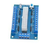 Sonew Module de Carte d'alimentation ATX DC Polyvalent 24/20 Broches avec Indicateurs LED pour Projets PC
