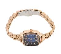 Sonew Montre-Bracelet en Acier Inoxydable pour Femmes Montre à Quartz Décontractée à la Mode avec de Luxe pour Robe et Usage Quotidien (Cadran Bleu)