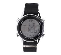 Sonew Montre de Sport Numérique pour Hommes avec Double Fuseau Horaire Chronomètre Calendrier Réveil Rétro-éclairage EL 50 M Montre-Bracelet (Black)