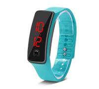 Sonew Montres Sport, LED Silicone Montre-Bracelet Temps Calendrier Bracelet Numérique Bracelet pour Femmes Hommes Sweatproof Long Temps en Veille Léger(Light Blue)