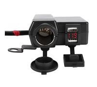Sonew Moto 12 V/24 V avec Surveillance de Tension, Double Charge Rapide USB pour Téléphone, Appareil Photo - Rouge (Pink)