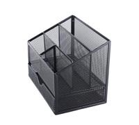 Sonew Organisateur de Bureau en Maille Métallique avec Tiroir pour Stylos, Livres, Notes