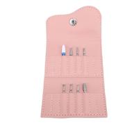 Sonew Organisateur de Forets à Ongles 16 Trous, Sac de Rangement de Forets de Meulage de Manucure Résistant à L'eau et à la Poussière avec 8 Forets à Ongles pour Salon à Domicile