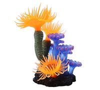 Sonew Ornement de Corail Artificiel à Haute Simulation pour la Décoration de la Pêche - Paysage de l'anémone de Mer en Silicone Respectueuse de l'environnement