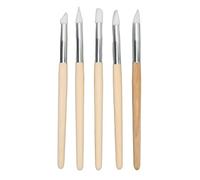 Sonew Outil de Cadran de Montre Multifonctionnel en Silicone, Ensemble de Stylos à Brosse à Gratter pour l'efficacité de la Réparation de Montre 5 Pièces