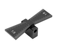 Sonew Outil de Marqueur à Queue d'aronde pour le Travail du Bois, avec échelle pour des Joints Précis et une Utilisation Facile, Conception en Alliage d'aluminium Léger