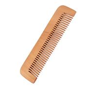 Sonew Peigne à Cheveux en Bois de qualité, Petit Peigne à Barbe en Bois de Pêche de Poche, Peigne à Cheveux en Bois à Dents Larges Antistatique, pour Hommes Femmes Coiffure