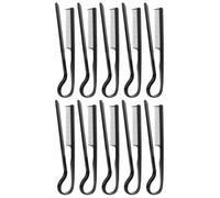 Sonew Peigne à Cheveux en Forme de V, Peigne Résistant à la Chaleur à Dents Rondes en Plastique pour le Lissage, Démêlage des Cheveux Bouclés