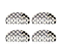 Sonew Peigne à Cheveux Ergonomique en Cellulose, Peigne à Dents Larges pour Démêler les Boucles, Peigne Compact et Léger avec Bords Arrondis, adapté à Usage Quotidien ou