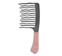 Sonew Peigne à Dents Larges pour Cheveux Bouclés, Double Rangée de Dents Ondulées, Démêlant en Douceur, élimine les Nœuds, Prévient la Casse et Réduit les frisottis. Convient aux