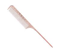 Sonew Peigne à Queue de Rat en Métal en Aluminium, Peigne de Coiffure pour Salon de Coiffure 4 Couleurs pour Tous les Types de Cheveux(Or rose)