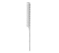 Sonew Peigne à Queue de Rat en Métal en Aluminium, Peigne de Coiffure pour Salon de Coiffure 4 Couleurs pour Tous les Types de Cheveux(Argent)
