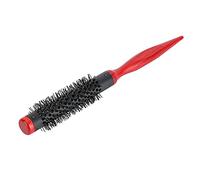 Sonew Peigne à Rouleau avec Poignée en Bois à Pointe Pointue, Brosse de Coiffure en Nylon pour Lisser les Cheveux, Démêlant et Coiffant pour Femmes et Hommes, Rouge (18)