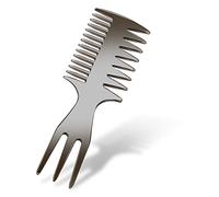 Sonew Peigne dent large, Peigne à dents larges et fourchettes pour le lissage et le bouclage des cheveux Outil de coiffure pour hommes rétro Peigne forme huile