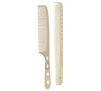 Sonew Peigne or Cheveux, 2Pcs Peignes à Cheveux en Acier Inoxydable, Outil de Coiffure Peigne à Poignée Creuse (Couleur or de luxe)