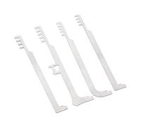 Sonew Pics de Peigne 4 Pièces, Outils de Sélection de Serrure en Acier Inoxydable avec une épaisseur de 1mm pour la Réparation EMS des Pompiers