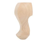 Sonew Pieds de Meubles en Bois de Caoutchouc Sculptés à la Main, 4 Pièces, Support de Table Basse, canapé, Table de Chevet (12 * 6cm)