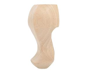 Sonew Pieds de Meubles en Bois de Caoutchouc Sculptés à la Main, 4 Pièces, Support de Table Basse, canapé, Table de Chevet (12 * 6cm)