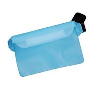 Sonew Pochette Banane avec Sangle pour la Plage, Le Canotage, la Natation et Le Kayak - Accessoire de Sac étanche pour écran Tactile en Blanc argenté (Bleu Clair)