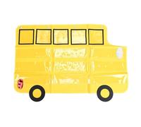 Sonew Pochette de Mots en Forme de Bus avec Poches Transparentes et Trous de Suspension, pour Phrases et Flashcards de Mur de Mots en Classe